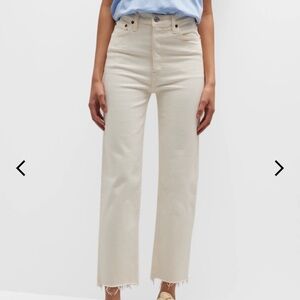 Re/Done 70s Stovepipe Straight Jeans size 27: minimalist capsule wardrobe